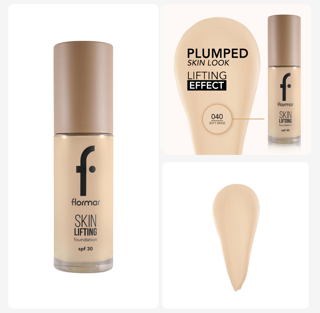 Flormar Skin Lifting Foundation Spf30 - 30ml | فلورمار كريم اساس بعامل خماية 30 - 30 مل