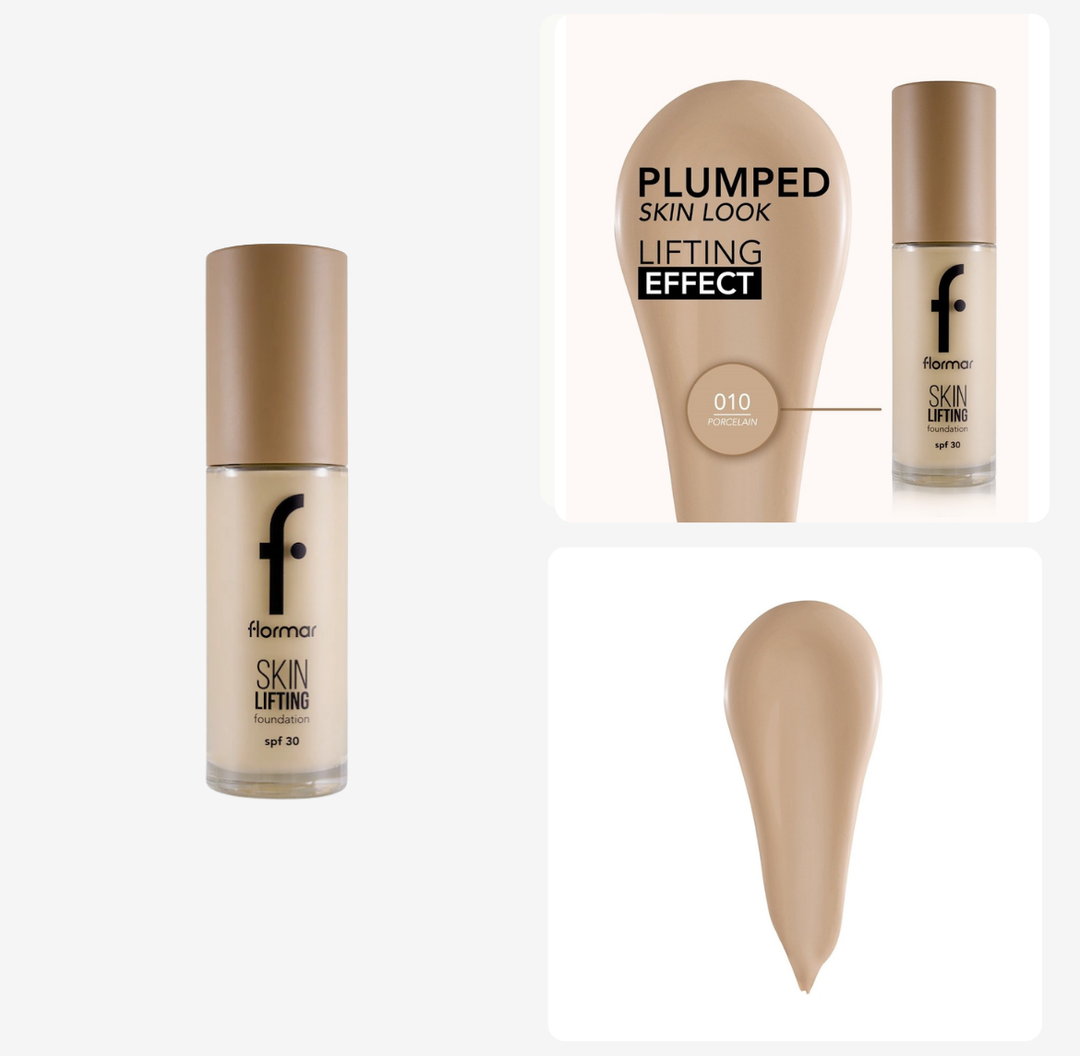 Flormar Skin Lifting Foundation Spf30 - 30ml | فلورمار كريم اساس بعامل خماية 30 - 30 مل