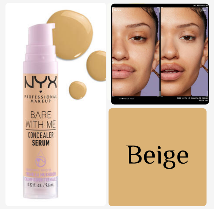 NYX Bare With Me Concealer Serum - 9.6ml | ان واي اكس كونسيلر سيروم - 9.6 مل