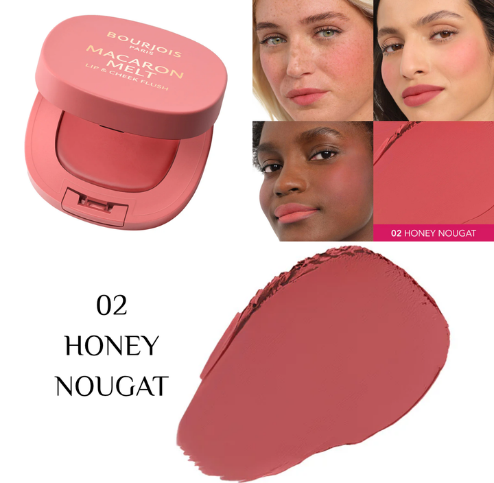 Bourjois Macaron Melt Lip & Cheek Flush 5g | برجوا بلاش كريمي للخدود والشفاه - 5 غ