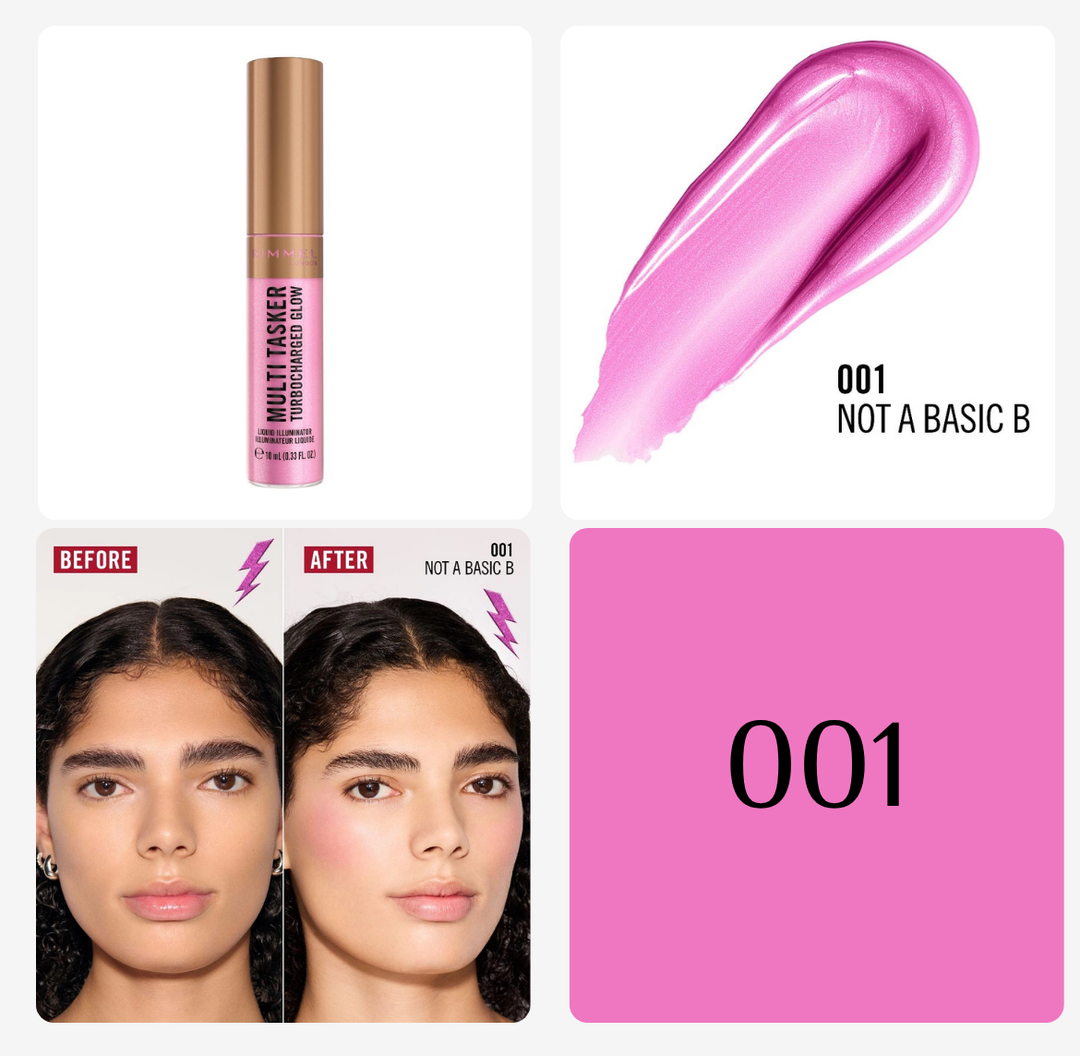Rimmel Multi Tasker Turbocharged Glow  - 10ml | ريميل بلاش وهايلايتر وبرونزر مالتي تاسكر - 10 مل