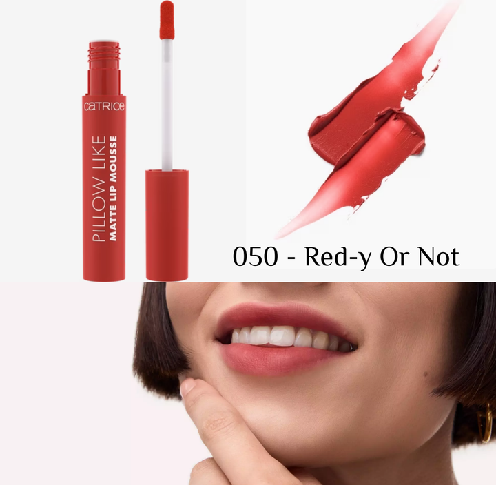 Catrice Pillow Like Matte Lip Mousse Long Lasting Matte 2.8 ml| كاتريس أحمر شفاه بملمس موس مات -2.8 مل
