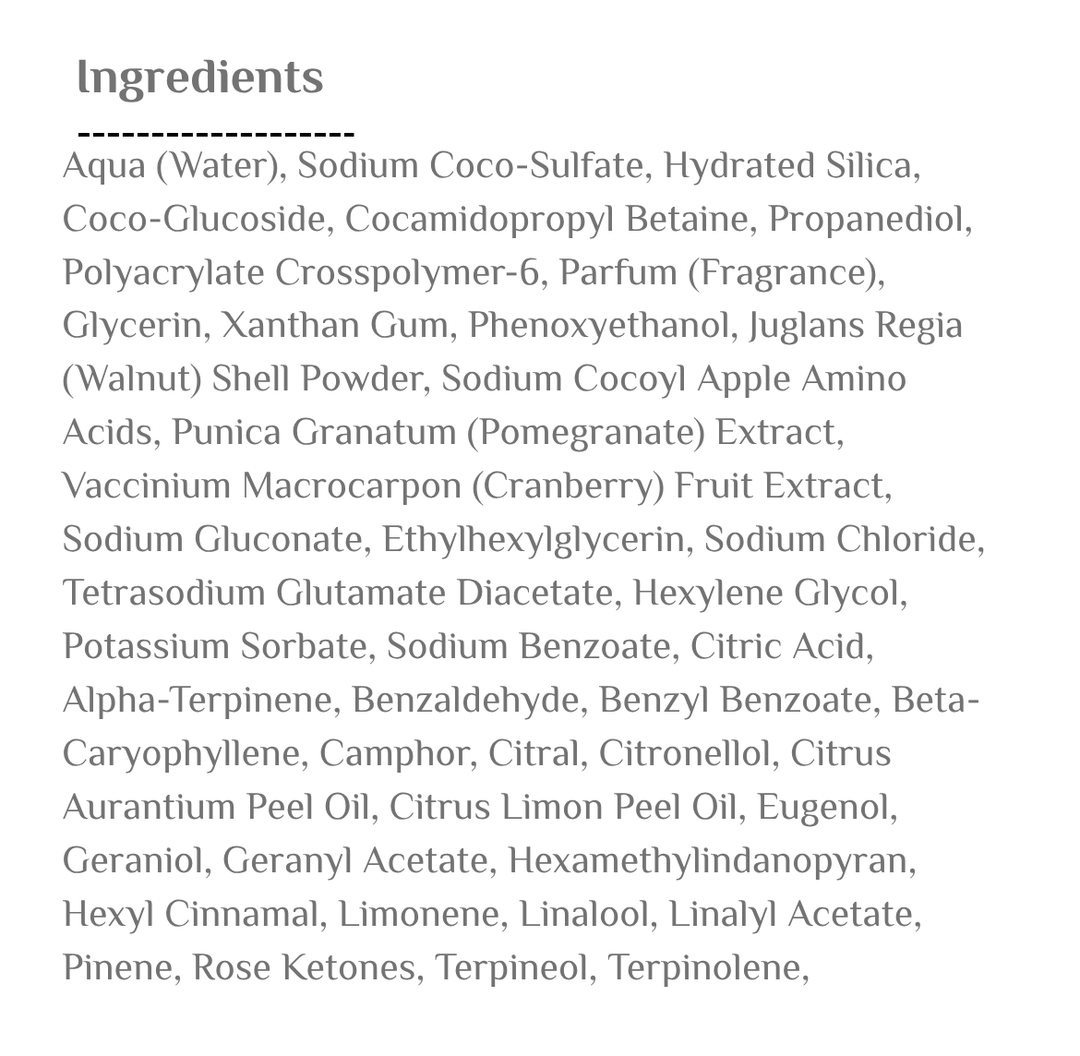 Fresh Line POMEGRANATE & CRANBERRY SHOWER SCRUB - 150 ml | مقشر جسم فريش لاين بالرمان والتوت البري – 150 مل