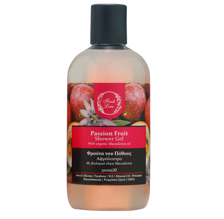 Fresh Line Passion Fruit Shower Gel - 300 ml | شاور جيل فريش لاين بفاكهة الباشن فروت – 300 مل