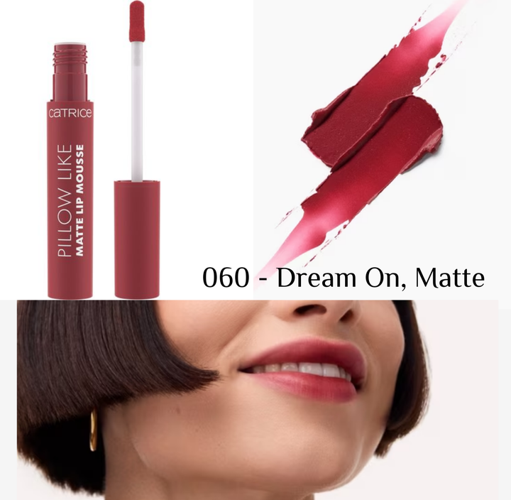 Catrice Pillow Like Matte Lip Mousse Long Lasting Matte 2.8 ml| كاتريس أحمر شفاه بملمس موس مات -2.8 مل