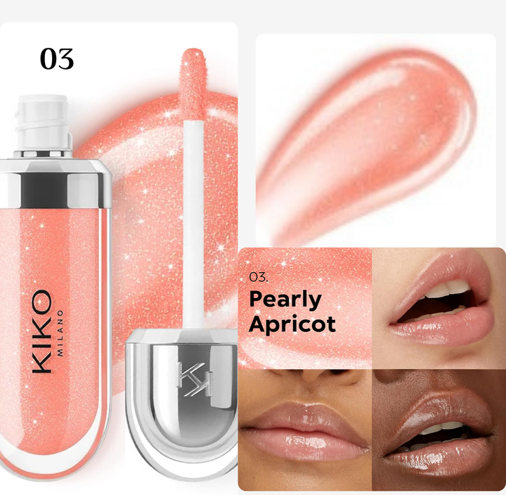 KIKO 3D Hydra Lip Gloss - 6.5ml | كيكو غلوس مرطب للشفاه - 6.5 مل