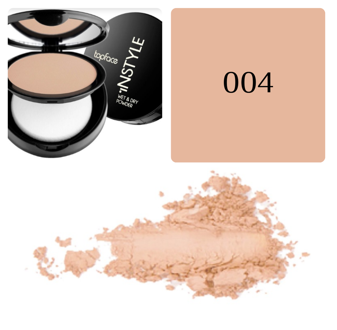 Topface Instyle Wet& Dry Powder - 10g | توب فيس بودرة كريم اساس - 10 غ