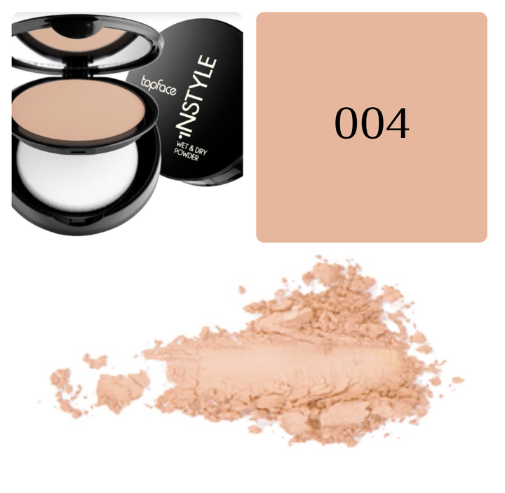 Topface Instyle Wet& Dry Powder - 10g | توب فيس بودرة كريم اساس - 10 غ