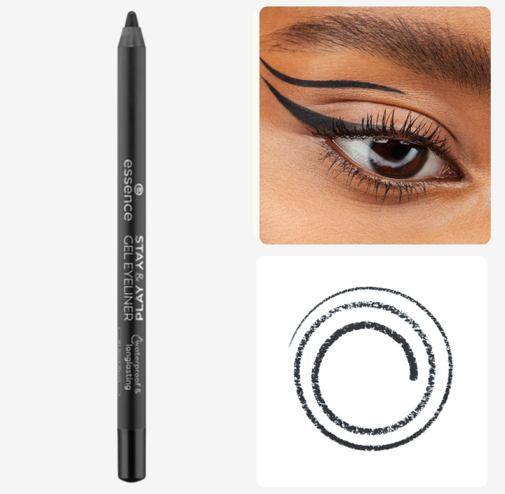 Essence Stay & Play Gel Eyeliner - 1.3g | ايسنس ايلاينر جل - 1.3 غرام