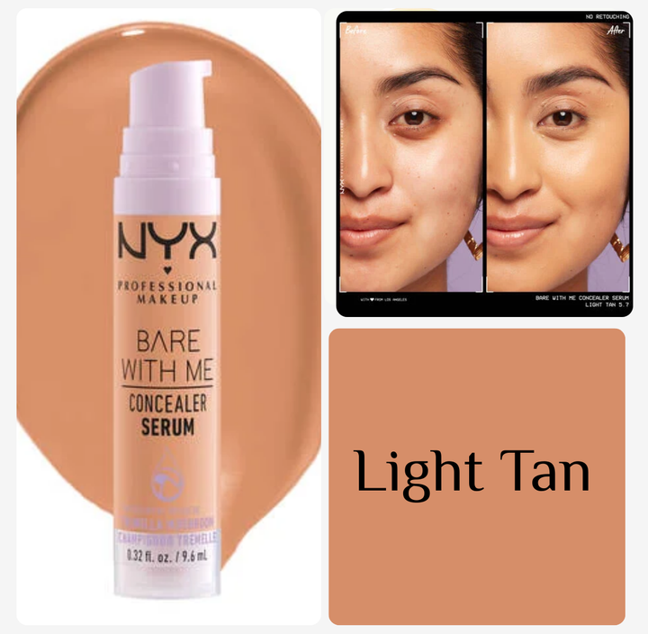 NYX Bare With Me Concealer Serum - 9.6ml | ان واي اكس كونسيلر سيروم - 9.6 مل
