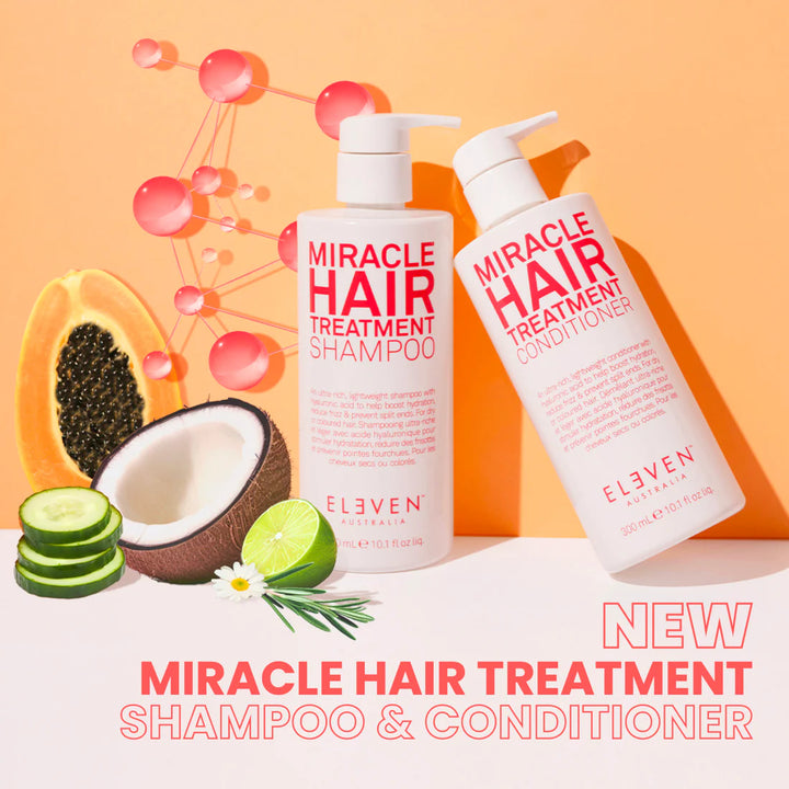 Eleven Australia Miracle Hair Treatment Shampoo - 300ml | إلفن استراليا شامبو معالج للشعر الجاف  - 300 مل
