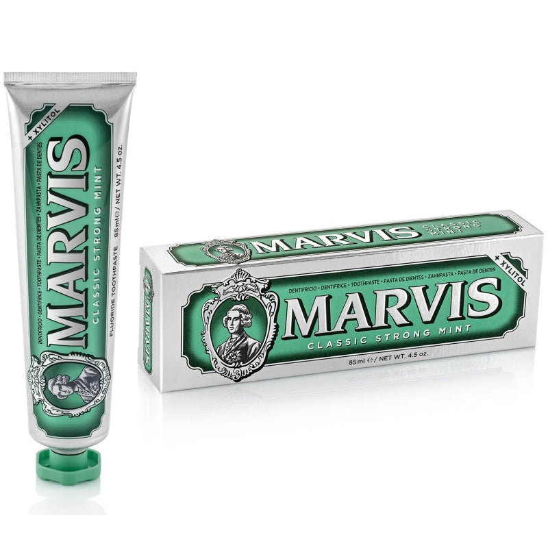MARVIS ToothPaste Classic Strong Mint - 85ml | مارفيس معجون أسنان بالنعناع الكلاسيكي - 85 مل