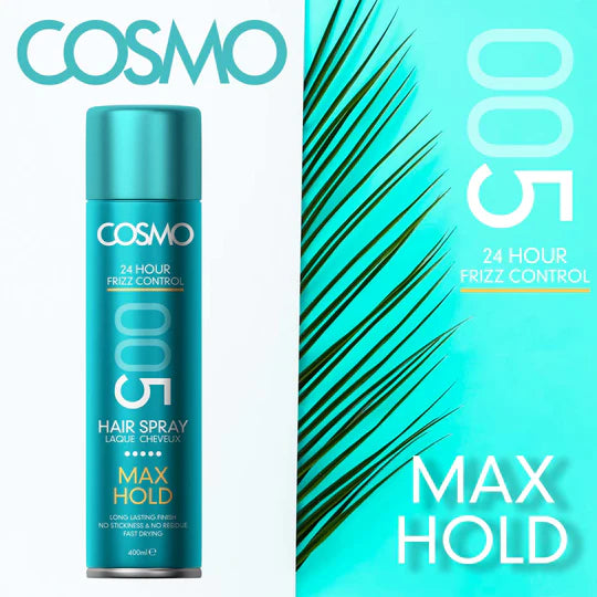COSMO Max Hold 005 Hair Spray - 400ml | كوزمو بخاخ مثبت للشعر - 400 مل