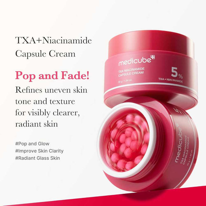 Medicube TXA Niacinamide Capsule Cream - 55g | ميدي كيوب كريم مرطب بحمض الترانكساميك اسيد والنياسيناميد - 55 غ