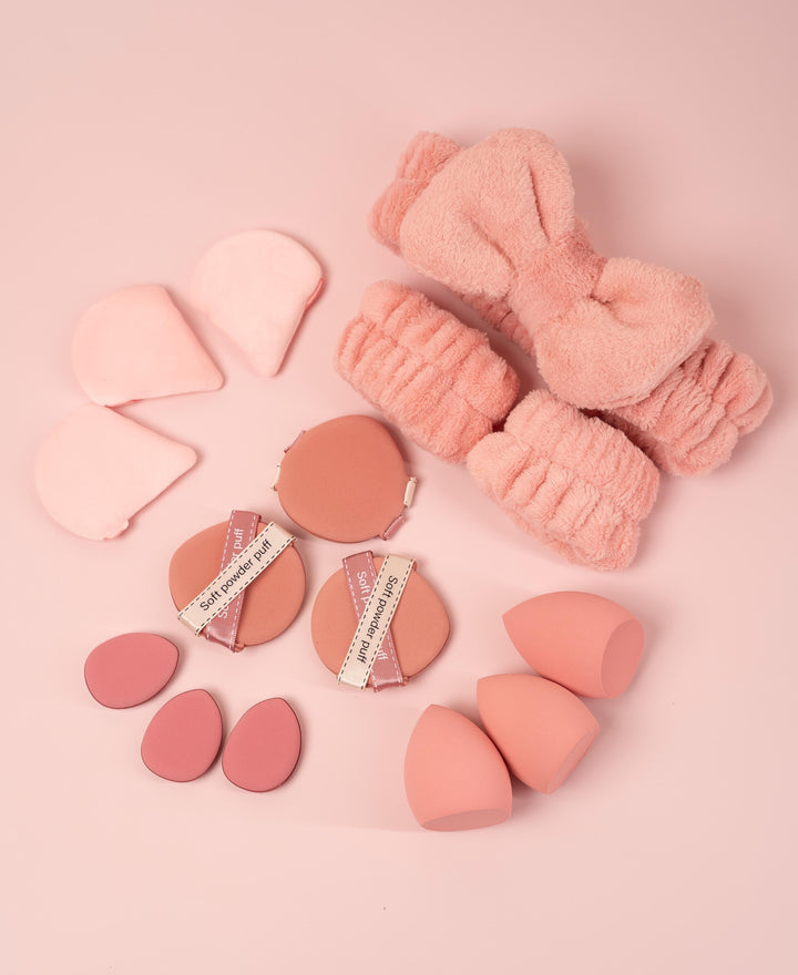 Makeup Tools Set - 15pcs | مجموعة إسفنجات ومستلزمات المكياج - 15 قطعة