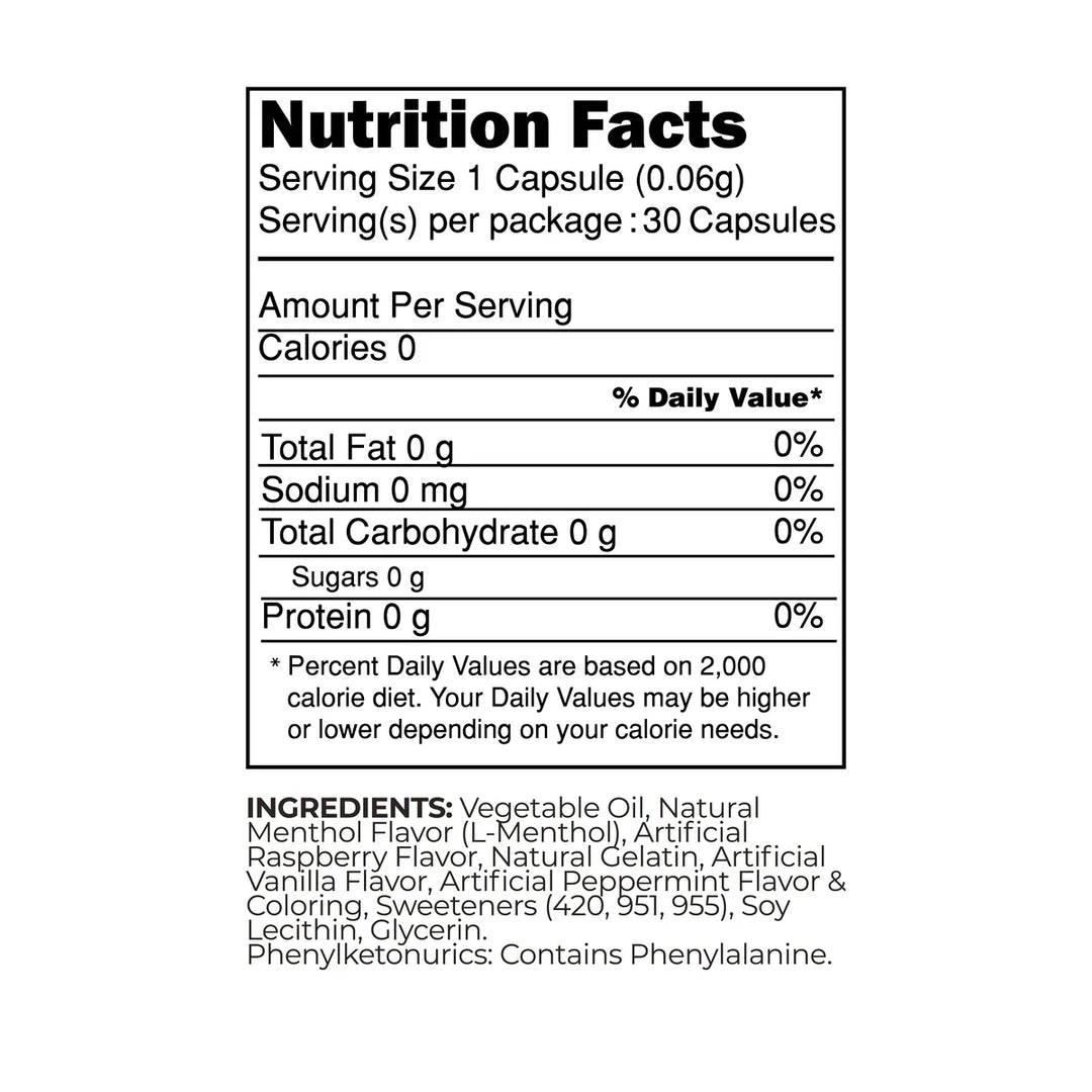 MINT HIT THAT LASTS 3X LONGER Berries - 30 Capsules | انتعاش بالنعناع يدوم 3 مرات أطول – توت بري – 30 كبسولة