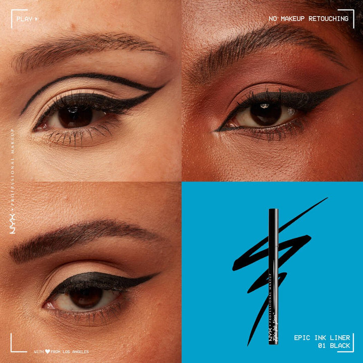 NYX Epic Ink Waterproof Liner - 1ml | ان واي اكس ايلاينر سائل ضد الماء - 1 مل