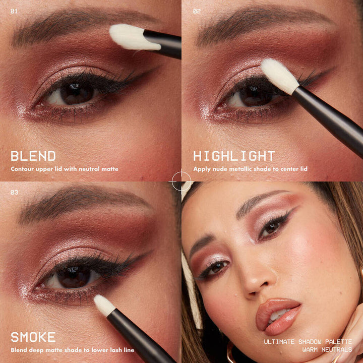 NYX Ultimate  Warm Neutrals Shadow Palette - 0.8g | ان واي اكس باليت اي شادو - 0.8 غ