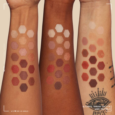 NYX Ultimate  Warm Neutrals Shadow Palette - 0.8g | ان واي اكس باليت اي شادو - 0.8 غ
