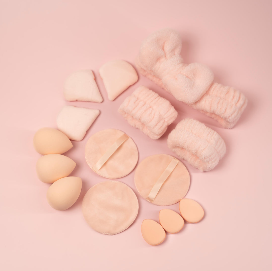 Makeup Tools Set - 15pcs | مجموعة إسفنجات ومستلزمات المكياج - 15 قطعة