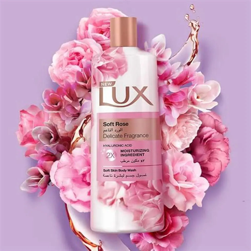 LUX Soft Rose - 500 ml | لوكس شاور جيل بالورد - 500 مل
