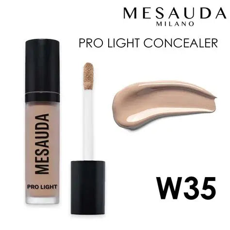 MESAUDA PRO LIGHT CONCEALER Corrector Fluid - 4ml |ميسودا برو لايت كونسيلر – خافي عيوب سائل بتركيبة خفيفة – 4 مل