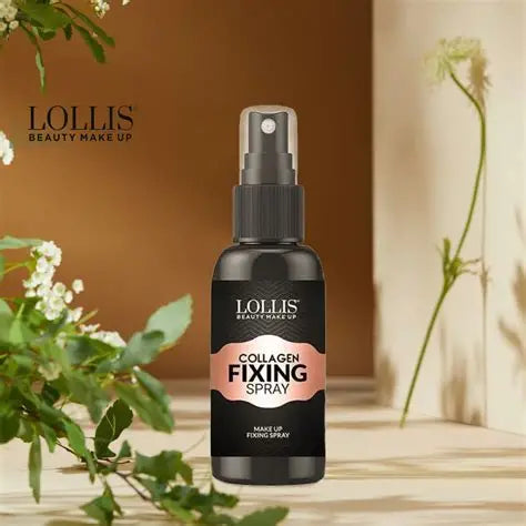 LOLLIS Beauty Make Up FIXING SPRAY Collagen - 100ml | سبراي تثبيت المكياج بالكولاجين من LOLLIS بيوتي – 100 مل