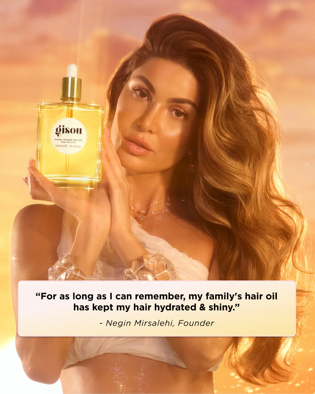 gisou Honey Infused Hair Oil - 20ml | جيسو زيت للشعر بالعسل - 20 مل