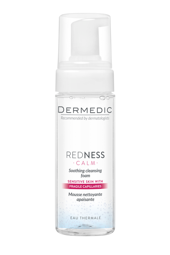 DERMEDIC Redness calm rosacea prone skin Cleansing - 170ml | ديرمديك غسول رغوي مهدئ للاحمرار و الوردية - 170 مل