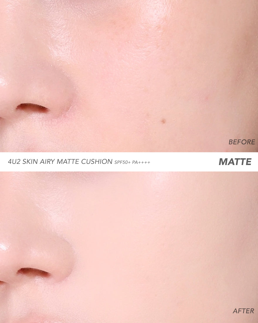 4U2skin Soft Matte Cushion Spf50 - 10g | فور يو تو سكين كريم أساس سوفت مات - 10 غ