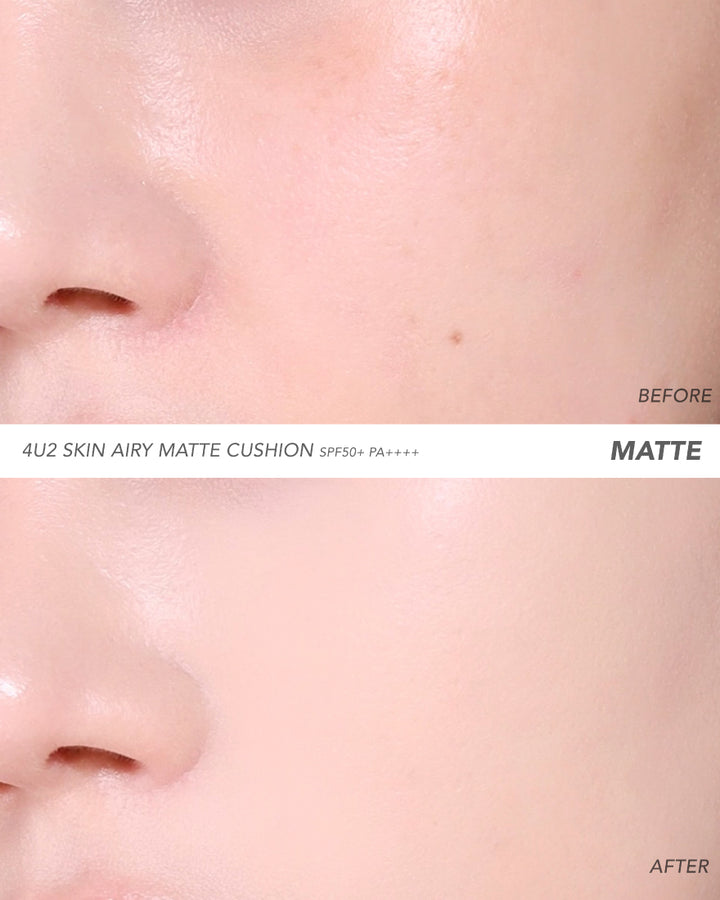 4U2skin Soft Matte Cushion Spf50 - 10g | فور يو تو سكين كريم أساس سوفت مات - 10 غ