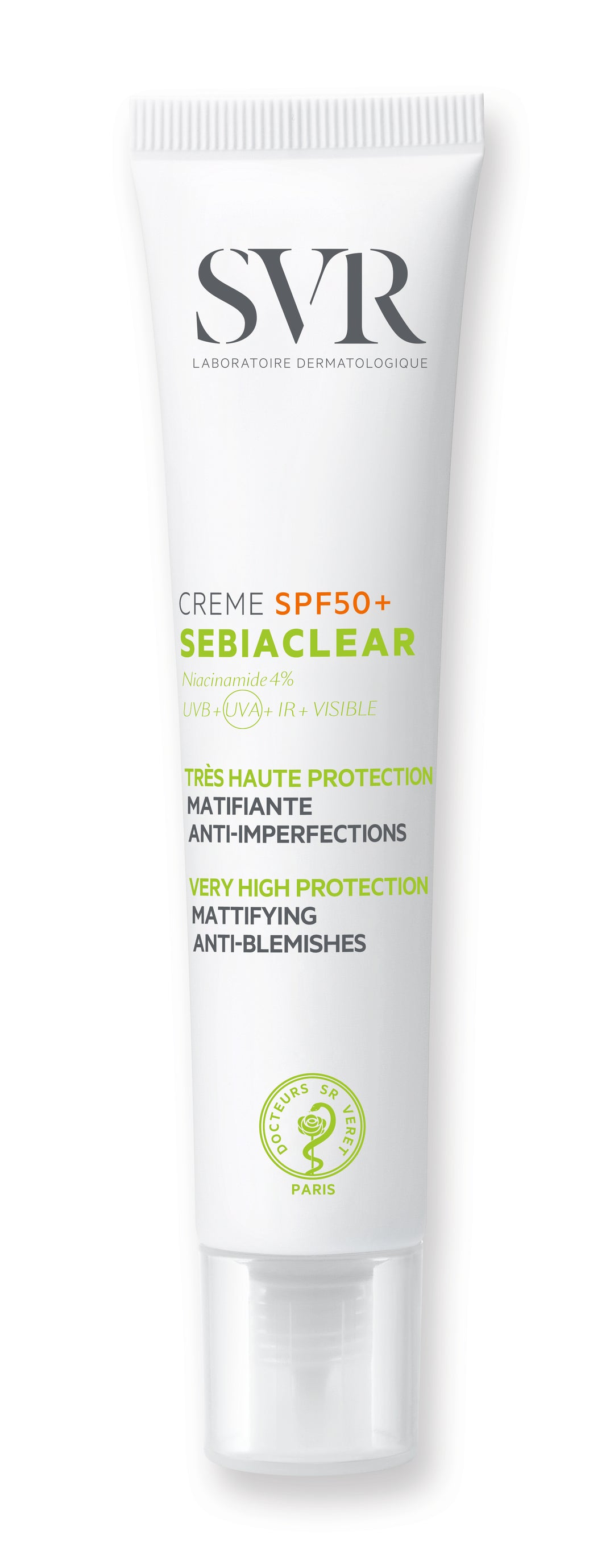 SVR Sebiaclear Spf50 Cream - 40ml | اس في ار كريم واقي شمسي spf50 للبشرة المعرضة لحب الشباب - 40 مل