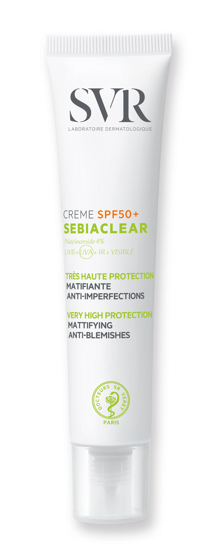 SVR Sebiaclear Spf50 Cream - 40ml | اس في ار كريم واقي شمسي spf50 للبشرة المعرضة لحب الشباب - 40 مل