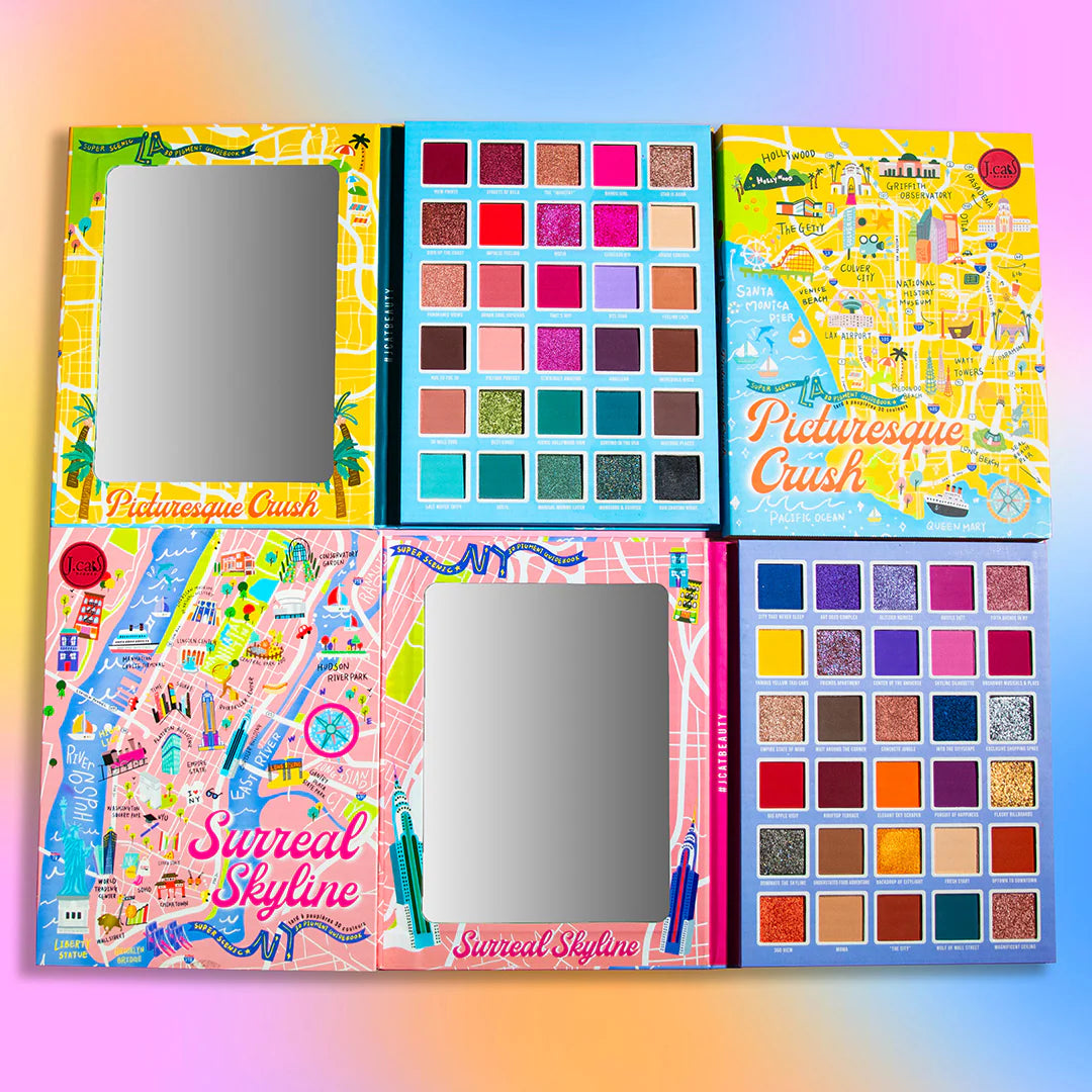 J. Cat BEAUTY Super Scenic 30 Pigment Guidebook - 30g| جي كات ظلال للعيون -30 غرام