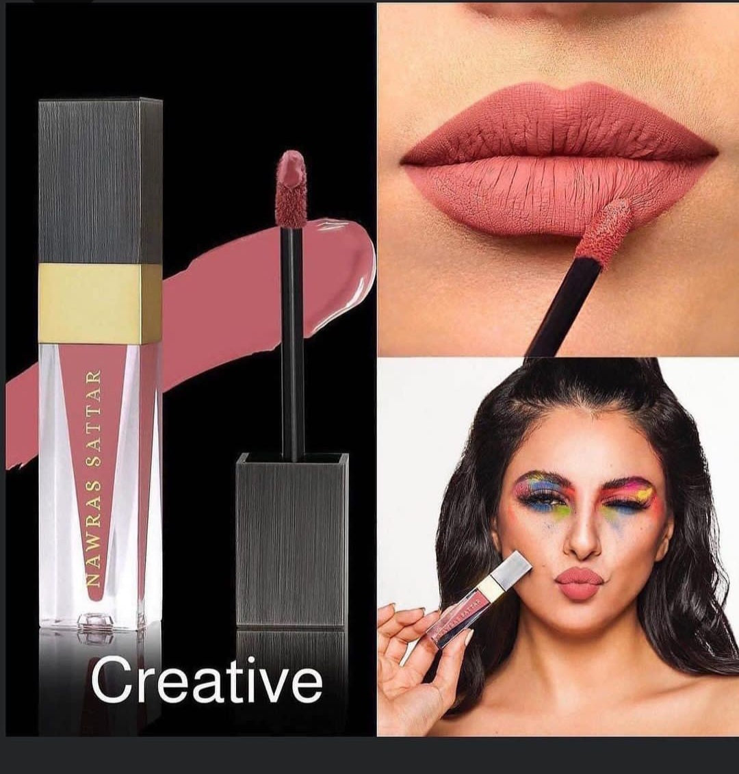 Nawras Sattar Velvety Matte Finish - 5g |نورس ستار أحمر الشفاه بالتأثير المات - 5 غ