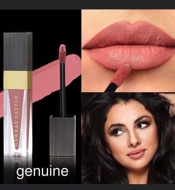 Nawras Sattar Velvety Matte Finish - 5g |نورس ستار أحمر الشفاه بالتأثير المات - 5 غ