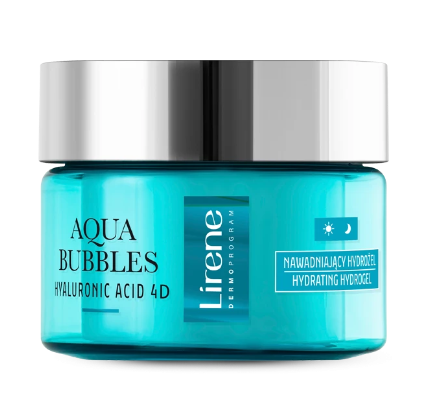 Lirene Aqua Bubbles Hyaluronic Acid 4D Hydro Gel - 50ml | ليرين أكوا بابلز مرطب جل بالهيالورونيك اسيد - 50 مل