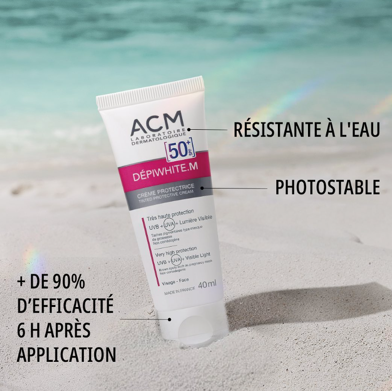 ACM Depiwhite.S Soin Spf 50 Photo-Protecteur Spf Sunscreen Cream - 50ml | اي سي ام كريم الواقي من الشمس - 50 مل