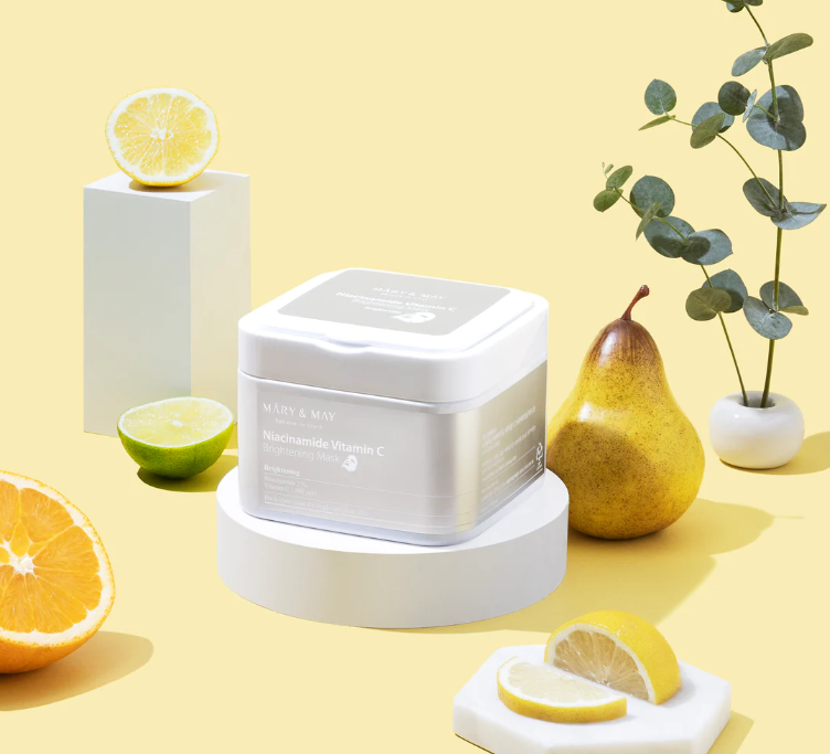 MARY & MAY Niacinamide Vitamin C Brightening Mask - 30pcs | ماري اند ماي قناع النياسيناميد و فيتامين سي للتفتيح - 30 قطعة