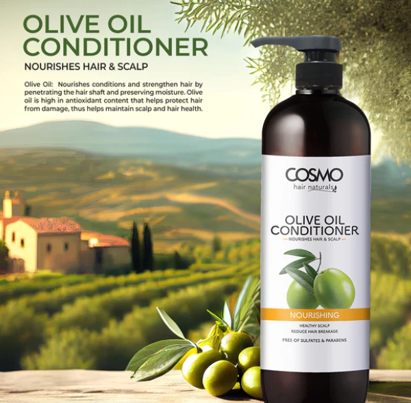 COSMO Olive Oil Nourishing Conditioner - 1000ml | كوزمو بلسم للشعر مغذي بزيت الزيتون - 1000 مل