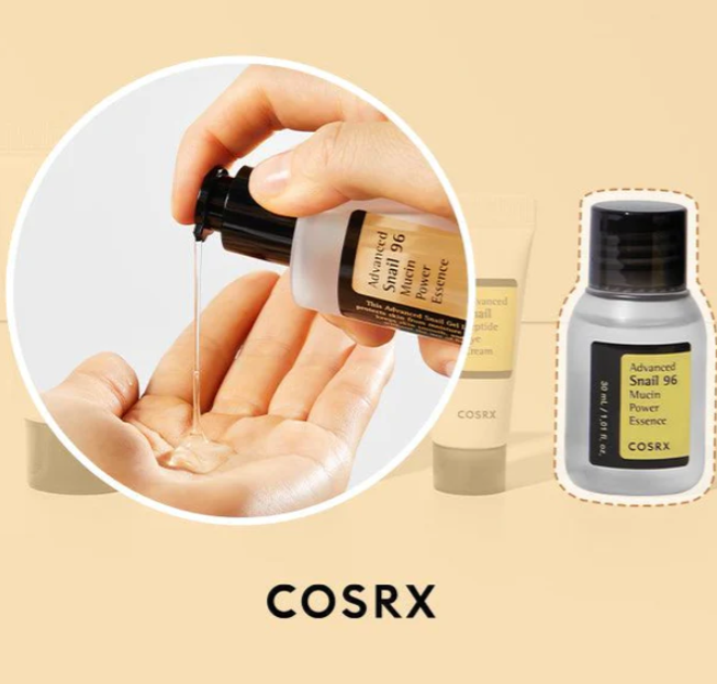 COSRX All About Snail Kit 4 Step - Mini Size | كوزركس مجموعة الحلزون - 4 قطع حجم صغير