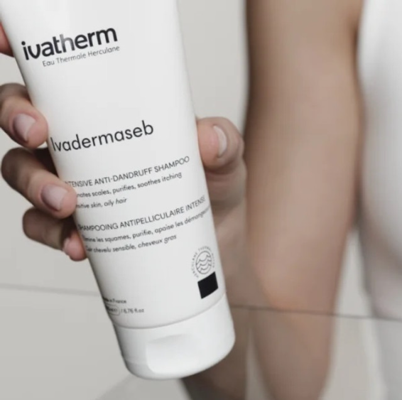 ivatherm Ivadermaseb Intensive Dandruff Shampoo - 200ml | ايفاثيرم شامبو مضاد للقشرة - 200 مل