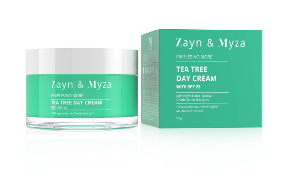 ZM Tea Tree Day Cream  Spf 25 Pa - 50ml | زد ام كريم نهاري بزيت شجرة الشاي spf25 - 50 مل