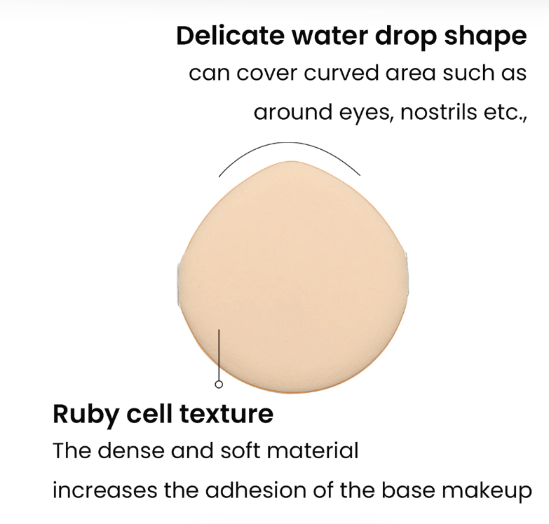 heimish Rubycell puff - pcs5 | هيميش اسفنجة - 5 قطع