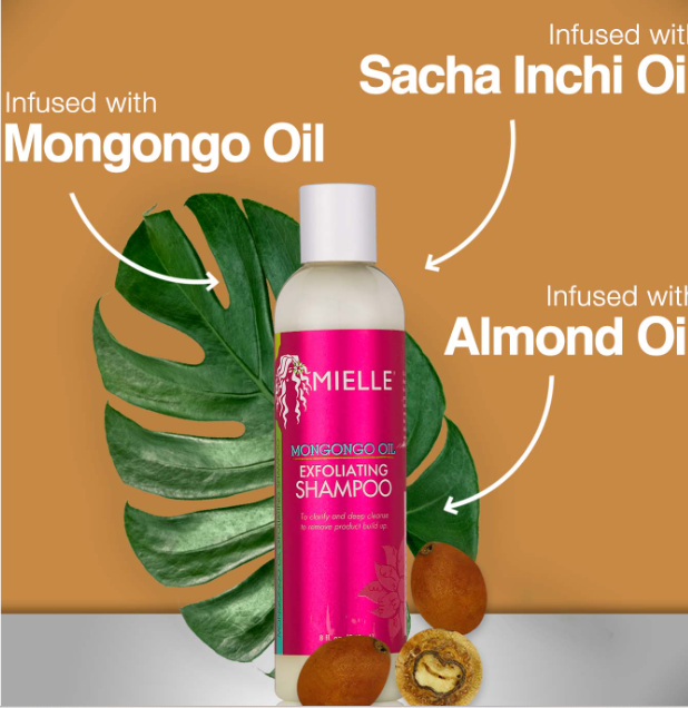 MIELLE Mongongo Oil Exfoliating Shampoo - 240ml | ميلي شامبو مقشرة بزيت المونغونغو - 240 مل