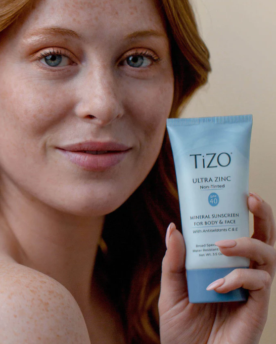 TIZO Ultra Zinc Body & Face Sunscreen Non-Tinted Spf40 - 100g | تايزو واقي شمسي فيزيائي غير ملون SPF40 - 100 غرام