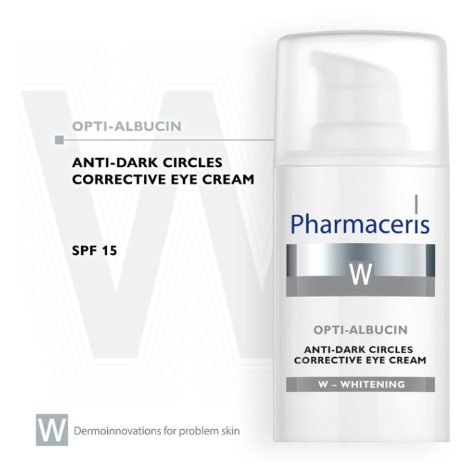 Pharmaceris Optialbucin Anti Dark Spf 15 Eye Cream - 15ml | فارماسيرز كريم حول العين مع عامل حماية من الشمس 15 - 15 مل