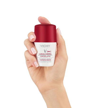 VICHY Clinical Control 96H Roll-On Deodorant - 50ml |  فيشي مزيل تعرق 96رساعة رول اون - 50 مل