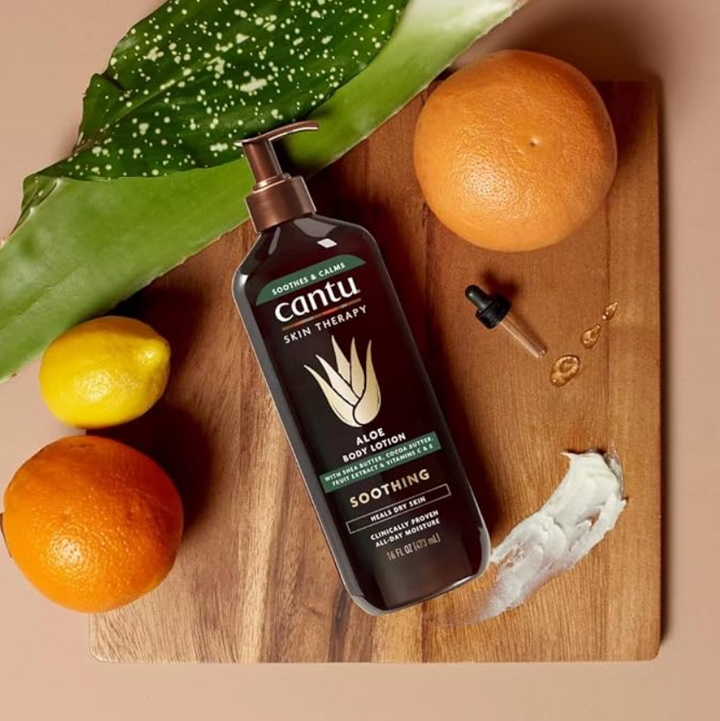 Cantu Skin Therapy Aloe Vera Body Lotion - 473ml | كانتو لوشن مرطب للجسم بالالوفيرا - 437 مل