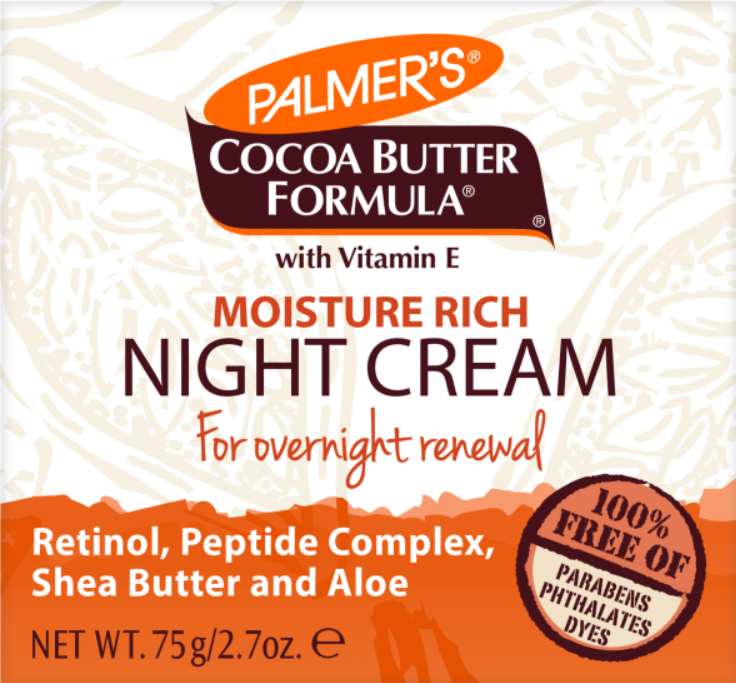 PALMER'S Cocoa Butter Moisture Rich Night Cream - 75g  | بالميرز كريم ليلي مرطب بزبدة الكاكاو  - 75 غرام